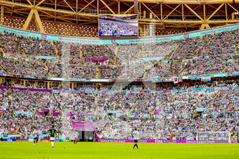 22/11/2022 - Fans in the stadium during the FIFA World Cup 2022, Group C football match between Argentina and Saudi Arabia on November 22, 2022 at Lusail Stadium in Al Daayen, Qatar - FOOTBALL - WORLD CUP 2022 - ARGENTINA V SAUDI ARABIA - FIFA MONDIALI - CALCIO