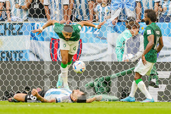 22/11/2022 - Abdulelah Al-Amri (4) of Saudi Arabia clears the ball from the line in the last minutes of the game during the FIFA World Cup 2022, Group C football match between Argentina and Saudi Arabia on November 22, 2022 at Lusail Stadium in Al Daayen, Qatar - FOOTBALL - WORLD CUP 2022 - ARGENTINA V SAUDI ARABIA - FIFA MONDIALI - CALCIO