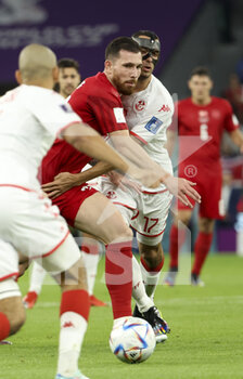 22/11/2022 - Pierre-Emile Hojbjerg of Denmark during the FIFA World Cup 2022, Group D football match between Denmark and Tunisia on November 22, 2022 at Education City Stadium in Doha, Qatar - FOOTBALL - WORLD CUP 2022 - DENMARK V TUNISIA - FIFA MONDIALI - CALCIO