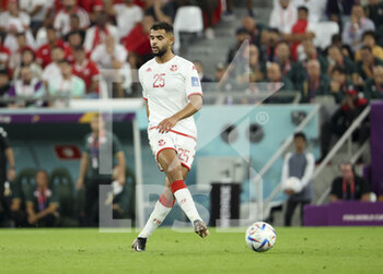 22/11/2022 - Anis Slimane of Tunisia during the FIFA World Cup 2022, Group D football match between Denmark and Tunisia on November 22, 2022 at Education City Stadium in Doha, Qatar - FOOTBALL - WORLD CUP 2022 - DENMARK V TUNISIA - FIFA MONDIALI - CALCIO