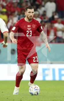 22/11/2022 - Pierre-Emile Hojbjerg of Denmark during the FIFA World Cup 2022, Group D football match between Denmark and Tunisia on November 22, 2022 at Education City Stadium in Doha, Qatar - FOOTBALL - WORLD CUP 2022 - DENMARK V TUNISIA - FIFA MONDIALI - CALCIO