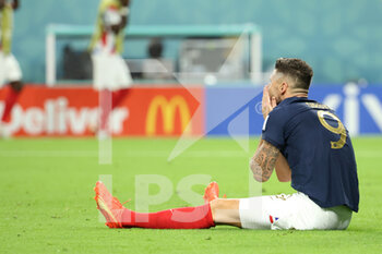 22/11/2022 - Olivier Giroud of France during the FIFA World Cup 2022, Group D football match between France and Australia on November 22, 2022 at Al Janoub Stadium in Al Wakrah, Qatar - FOOTBALL - WORLD CUP 2022 - FRANCE V AUSTRALIA - FIFA MONDIALI - CALCIO