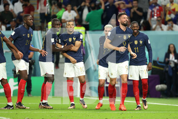 22/11/2022 - Olivier Giroud of France celebrates after he makes it 4-1 during the FIFA World Cup 2022, Group D football match between France and Australia on November 22, 2022 at Al Janoub Stadium in Al Wakrah, Qatar - FOOTBALL - WORLD CUP 2022 - FRANCE V AUSTRALIA - FIFA MONDIALI - CALCIO