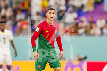 2022-11-24 - Cristiano Ronaldo (7) of Portugal during the Fifa World Cup 2022, Group H football match between Portugal and Ghana on November 24, 2022 at Stadium 974 in Doha, Qatar - FOOTBALL - WORLD CUP 2022 - PORTUGAL V GHANA - FIFA WORLD CUP - SOCCER