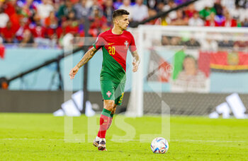 2022-11-24 - Joao Cancelo (20) of Portugal during the Fifa World Cup 2022, Group H football match between Portugal and Ghana on November 24, 2022 at Stadium 974 in Doha, Qatar - FOOTBALL - WORLD CUP 2022 - PORTUGAL V GHANA - FIFA WORLD CUP - SOCCER