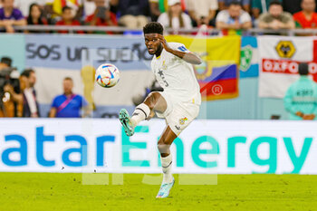 2022-11-24 - Thomas Partey (5) of Ghana during the Fifa World Cup 2022, Group H football match between Portugal and Ghana on November 24, 2022 at Stadium 974 in Doha, Qatar - FOOTBALL - WORLD CUP 2022 - PORTUGAL V GHANA - FIFA WORLD CUP - SOCCER