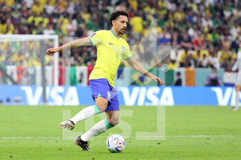 24/11/2022 - Marquinhos of Brazil during the FIFA World Cup 2022, Group G football match between Brazil and Serbia on November 24, 2022 at Lusail Stadium in Al Daayen, Qatar - FOOTBALL - WORLD CUP 2022 - BRAZIL V SERBIA - FIFA MONDIALI - CALCIO