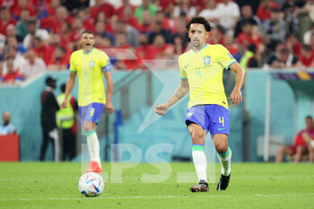 24/11/2022 - Marquinhos of Brazil during the FIFA World Cup 2022, Group G football match between Brazil and Serbia on November 24, 2022 at Lusail Stadium in Al Daayen, Qatar - FOOTBALL - WORLD CUP 2022 - BRAZIL V SERBIA - FIFA MONDIALI - CALCIO