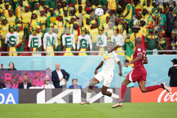 2022-11-25 - Ismaila Sarr of Senegal during the FIFA World Cup 2022, Group A football match between Qatar and Senegal on November 25, 2022 at Al Thumama Stadium in Doha, Qatar - FOOTBALL - WORLD CUP 2022 - QATAR V SENEGAL - FIFA WORLD CUP - SOCCER