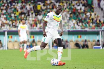 2022-11-25 - Kalidou Koulibaly of Senegal during the FIFA World Cup 2022, Group A football match between Qatar and Senegal on November 25, 2022 at Al Thumama Stadium in Doha, Qatar - FOOTBALL - WORLD CUP 2022 - QATAR V SENEGAL - FIFA WORLD CUP - SOCCER