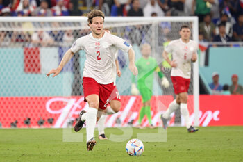 2022-11-26 - Joachim Andersen of Denmark during the FIFA World Cup 2022, Group D football match between France and Denmark on November 26, 2022 at Stadium 974 in Doha, Qatar - FOOTBALL - WORLD CUP 2022 - FRANCE V DENMARK - FIFA WORLD CUP - SOCCER