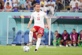 2022-11-26 - Christian Eriksen of Denmark during the FIFA World Cup 2022, Group D football match between France and Denmark on November 26, 2022 at Stadium 974 in Doha, Qatar - FOOTBALL - WORLD CUP 2022 - FRANCE V DENMARK - FIFA WORLD CUP - SOCCER