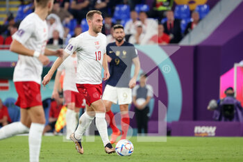 2022-11-26 - Christian Eriksen of Denmark during the FIFA World Cup 2022, Group D football match between France and Denmark on November 26, 2022 at Stadium 974 in Doha, Qatar - FOOTBALL - WORLD CUP 2022 - FRANCE V DENMARK - FIFA WORLD CUP - SOCCER