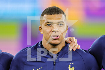 2022-11-26 - Kylian Mbappe (10) of France during the FIFA World Cup 2022, Group D football match between France and Denmark on November 26, 2022 at Stadium 974 in Doha, Qatar - FOOTBALL - WORLD CUP 2022 - FRANCE V DENMARK - FIFA WORLD CUP - SOCCER