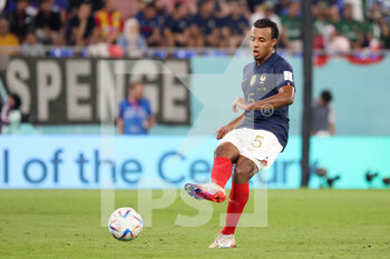 2022-11-26 - Jules Kounde of France during the FIFA World Cup 2022, Group D football match between France and Denmark on November 26, 2022 at Stadium 974 in Doha, Qatar - FOOTBALL - WORLD CUP 2022 - FRANCE V DENMARK - FIFA WORLD CUP - SOCCER