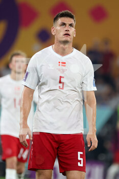 2022-11-26 - Joakim Maehle of Denmark during the FIFA World Cup 2022, Group D football match between France and Denmark on November 26, 2022 at Stadium 974 in Doha, Qatar - FOOTBALL - WORLD CUP 2022 - FRANCE V DENMARK - FIFA WORLD CUP - SOCCER