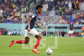 2022-11-26 - Kingsley Coman of France during the FIFA World Cup 2022, Group D football match between France and Denmark on November 26, 2022 at Stadium 974 in Doha, Qatar - FOOTBALL - WORLD CUP 2022 - FRANCE V DENMARK - FIFA WORLD CUP - SOCCER