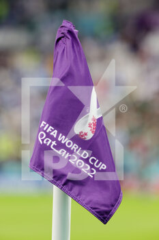 2022-11-26 - Illustration corner flag during the FIFA World Cup 2022, Group C football match between Argentina and Mexico on November 26, 2022 at Lusail Stadium in Al Daayen, Qatar - FOOTBALL - WORLD CUP 2022 - ARGENTINA V MEXICO - FIFA WORLD CUP - SOCCER