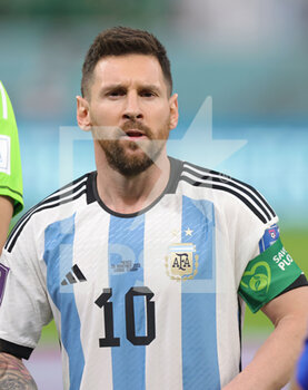 2022-11-26 - Lionel Messi of Argentina during the FIFA World Cup 2022, Group C football match between Argentina and Mexico on November 26, 2022 at Lusail Stadium in Al Daayen, Qatar - FOOTBALL - WORLD CUP 2022 - ARGENTINA V MEXICO - FIFA WORLD CUP - SOCCER