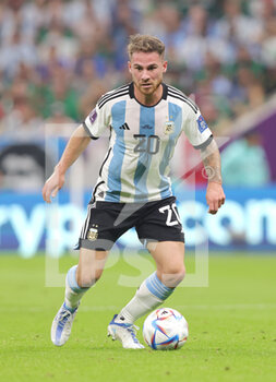 2022-11-26 - Alexis Mac Allister of Argentina during the FIFA World Cup 2022, Group C football match between Argentina and Mexico on November 26, 2022 at Lusail Stadium in Al Daayen, Qatar - FOOTBALL - WORLD CUP 2022 - ARGENTINA V MEXICO - FIFA WORLD CUP - SOCCER