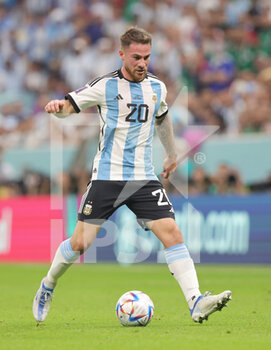 2022-11-26 - Alexis Mac Allister of Argentina during the FIFA World Cup 2022, Group C football match between Argentina and Mexico on November 26, 2022 at Lusail Stadium in Al Daayen, Qatar - FOOTBALL - WORLD CUP 2022 - ARGENTINA V MEXICO - FIFA WORLD CUP - SOCCER