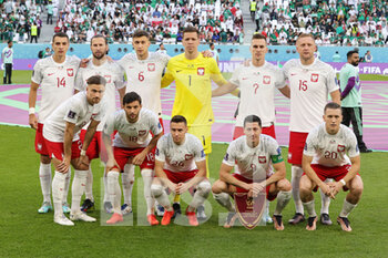2022-11-26 - Team of Poland during the FIFA World Cup 2022, Group C football match between Poland and Saudi Arabia on November 26, 2022 at Education City Stadium in Doha, Qatar - FOOTBALL - WORLD CUP 2022 - POLAND V SAUDI ARABIA - FIFA WORLD CUP - SOCCER