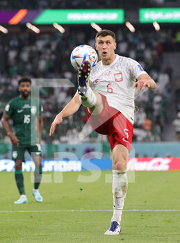 2022-11-26 - Krystian Bielik of Poland during the FIFA World Cup 2022, Group C football match between Poland and Saudi Arabia on November 26, 2022 at Education City Stadium in Doha, Qatar - FOOTBALL - WORLD CUP 2022 - POLAND V SAUDI ARABIA - FIFA WORLD CUP - SOCCER