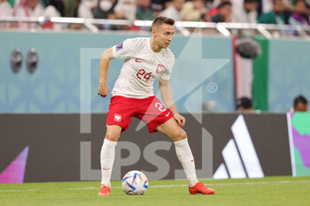2022-11-26 - Przemysław Frankowski of Poland during the FIFA World Cup 2022, Group C football match between Poland and Saudi Arabia on November 26, 2022 at Education City Stadium in Doha, Qatar - FOOTBALL - WORLD CUP 2022 - POLAND V SAUDI ARABIA - FIFA WORLD CUP - SOCCER