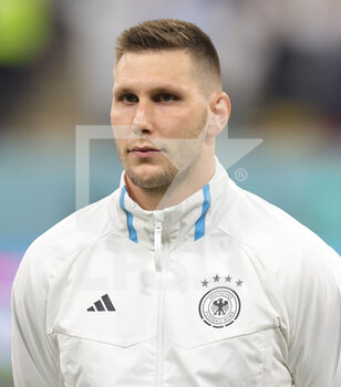 2022-11-27 - Niklas Sule of Germany during the FIFA World Cup 2022, Group E football match between Spain and Germany on November 27, 2022 at Al Bayt Stadium in Al Khor, Qatar - FOOTBALL - WORLD CUP 2022 - SPAIN V GERMANY - FIFA WORLD CUP - SOCCER