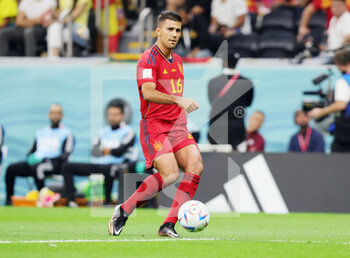 2022-11-27 - Rodri of Spain during the FIFA World Cup 2022, Group E football match between Spain and Germany on November 27, 2022 at Al Bayt Stadium in Al Khor, Qatar - FOOTBALL - WORLD CUP 2022 - SPAIN V GERMANY - FIFA WORLD CUP - SOCCER