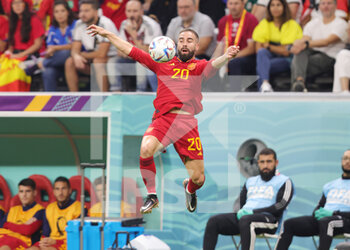 2022-11-27 - Dani Carvajal of Spain during the FIFA World Cup 2022, Group E football match between Spain and Germany on November 27, 2022 at Al Bayt Stadium in Al Khor, Qatar - FOOTBALL - WORLD CUP 2022 - SPAIN V GERMANY - FIFA WORLD CUP - SOCCER