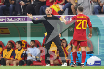 2022-11-27 - Head coach Luis Enrique of Spain during the FIFA World Cup 2022, Group E football match between Spain and Germany on November 27, 2022 at Al Bayt Stadium in Al Khor, Qatar - FOOTBALL - WORLD CUP 2022 - SPAIN V GERMANY - FIFA WORLD CUP - SOCCER