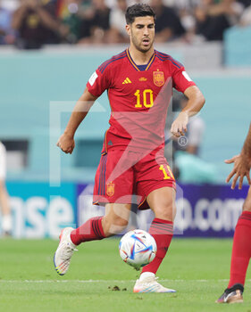2022-11-27 - Marco Asensio of Spain during the FIFA World Cup 2022, Group E football match between Spain and Germany on November 27, 2022 at Al Bayt Stadium in Al Khor, Qatar - FOOTBALL - WORLD CUP 2022 - SPAIN V GERMANY - FIFA WORLD CUP - SOCCER