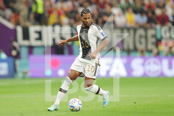 2022-11-27 - Serge Gnabry of Germany during the FIFA World Cup 2022, Group E football match between Spain and Germany on November 27, 2022 at Al Bayt Stadium in Al Khor, Qatar - FOOTBALL - WORLD CUP 2022 - SPAIN V GERMANY - FIFA WORLD CUP - SOCCER