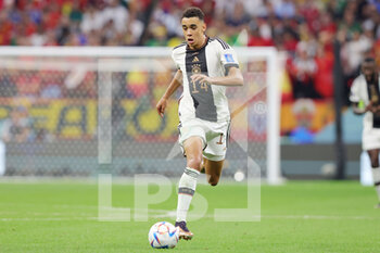 2022-11-27 - Jamal Musiala of Germany during the FIFA World Cup 2022, Group E football match between Spain and Germany on November 27, 2022 at Al Bayt Stadium in Al Khor, Qatar - FOOTBALL - WORLD CUP 2022 - SPAIN V GERMANY - FIFA WORLD CUP - SOCCER