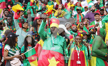 28/11/2022 - Cameroon fans during the FIFA World Cup 2022, Group G football match between Cameroon and Serbia on November 28, 2022 at Al Janoub Stadium in Al Wakrah, Qatar - FOOTBALL - WORLD CUP 2022 - CAMEROON V SERBIA - FIFA MONDIALI - CALCIO