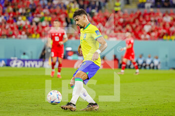 2022-11-29 - Lucas Paqueta (7) of Brazil during the FIFA World Cup 2022, Group G football match between Brazil and Switzerland on November 28, 2022 at Stadium 974 in Doha, Qatar - FOOTBALL - WORLD CUP 2022 - BRAZIL V SWITZERLAND - FIFA WORLD CUP - SOCCER