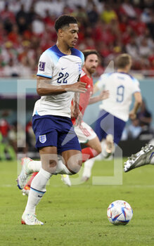 2022-11-29 - Jude Bellingham of England during the FIFA World Cup 2022, Group B football match between Wales and England on November 29, 2022 at Ahmad Bin Ali Stadium in Ar-Rayyan, Qatar - FOOTBALL - WORLD CUP 2022 - WALES V ENGLAND - FIFA WORLD CUP - SOCCER