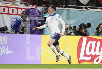 2022-11-29 - Phil Foden of England celebrates his goal during the FIFA World Cup 2022, Group B football match between Wales and England on November 29, 2022 at Ahmad Bin Ali Stadium in Ar-Rayyan, Qatar - FOOTBALL - WORLD CUP 2022 - WALES V ENGLAND - FIFA WORLD CUP - SOCCER