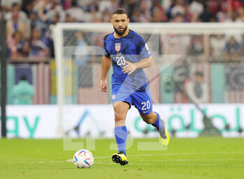 2022-11-29 - Cameron Carter-Vickers of USA during the FIFA World Cup 2022, Group B football match between Iran and United States on November 29, 2022 at Al Thumama Stadium in Doha, Qatar - FOOTBALL - WORLD CUP 2022 - IRAN V UNITED STATES - FIFA WORLD CUP - SOCCER