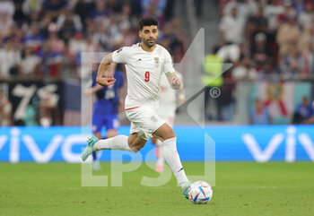 2022-11-29 - Mehdi Taremi of Iran during the FIFA World Cup 2022, Group B football match between Iran and United States on November 29, 2022 at Al Thumama Stadium in Doha, Qatar - FOOTBALL - WORLD CUP 2022 - IRAN V UNITED STATES - FIFA WORLD CUP - SOCCER