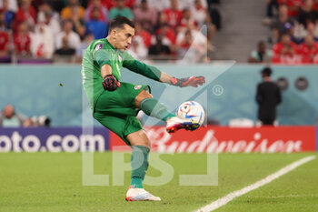 2022-11-30 - Tunisia goalkeeper Aymen Dahmen during the FIFA World Cup 2022, Group D football match between Tunisia and France on November 30, 2022 at Education City Stadium in Doha, Qatar - FOOTBALL - WORLD CUP 2022 - TUNISIA V FRANCE - FIFA WORLD CUP - SOCCER