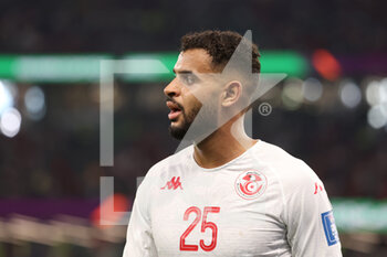 2022-11-30 - Anis Slimane of Tunisia during the FIFA World Cup 2022, Group D football match between Tunisia and France on November 30, 2022 at Education City Stadium in Doha, Qatar - FOOTBALL - WORLD CUP 2022 - TUNISIA V FRANCE - FIFA WORLD CUP - SOCCER