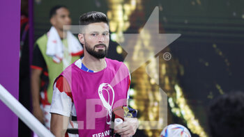 2022-11-30 - Olivier Giroud of France during the FIFA World Cup 2022, Group D football match between Tunisia and France on November 30, 2022 at Education City Stadium in Doha, Qatar - FOOTBALL - WORLD CUP 2022 - TUNISIA V FRANCE - FIFA WORLD CUP - SOCCER
