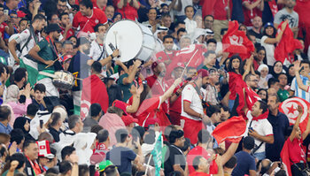 2022-11-30 - Tunisia fans during the FIFA World Cup 2022, Group D football match between Tunisia and France on November 30, 2022 at Education City Stadium in Doha, Qatar - FOOTBALL - WORLD CUP 2022 - TUNISIA V FRANCE - FIFA WORLD CUP - SOCCER