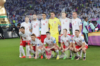 2022-11-30 - Team of Poland during the FIFA World Cup 2022, Group C football match between Poland and Argentina on November 30, 2022 at Stadium 974 in Doha, Qatar - FOOTBALL - WORLD CUP 2022 - POLAND V ARGENTINA - FIFA WORLD CUP - SOCCER