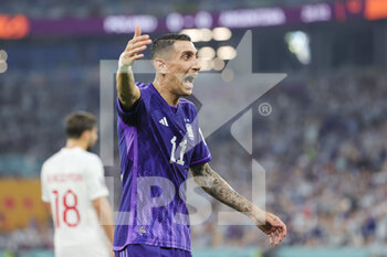 2022-11-30 - Angel Di Maria of Argentina during the FIFA World Cup 2022, Group C football match between Poland and Argentina on November 30, 2022 at Stadium 974 in Doha, Qatar - FOOTBALL - WORLD CUP 2022 - POLAND V ARGENTINA - FIFA WORLD CUP - SOCCER
