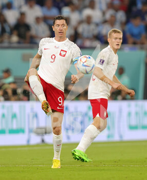 2022-11-30 - Robert Lewandowski of Poland during the FIFA World Cup 2022, Group C football match between Poland and Argentina on November 30, 2022 at Stadium 974 in Doha, Qatar - FOOTBALL - WORLD CUP 2022 - POLAND V ARGENTINA - FIFA WORLD CUP - SOCCER