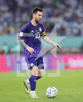 2022-11-30 - Lionel Messi of Argentina during the FIFA World Cup 2022, Group C football match between Poland and Argentina on November 30, 2022 at Stadium 974 in Doha, Qatar - FOOTBALL - WORLD CUP 2022 - POLAND V ARGENTINA - FIFA WORLD CUP - SOCCER
