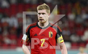 2022-12-01 - Kevin De Bruyne of Belgium during the FIFA World Cup 2022, Group F football match between Croatia and Belgium on December 1, 2022 at Ahmad Bin Ali Stadium in Ar-Rayyan, Qatar - FOOTBALL - WORLD CUP 2022 - CROATIA V BELGIUM - FIFA WORLD CUP - SOCCER